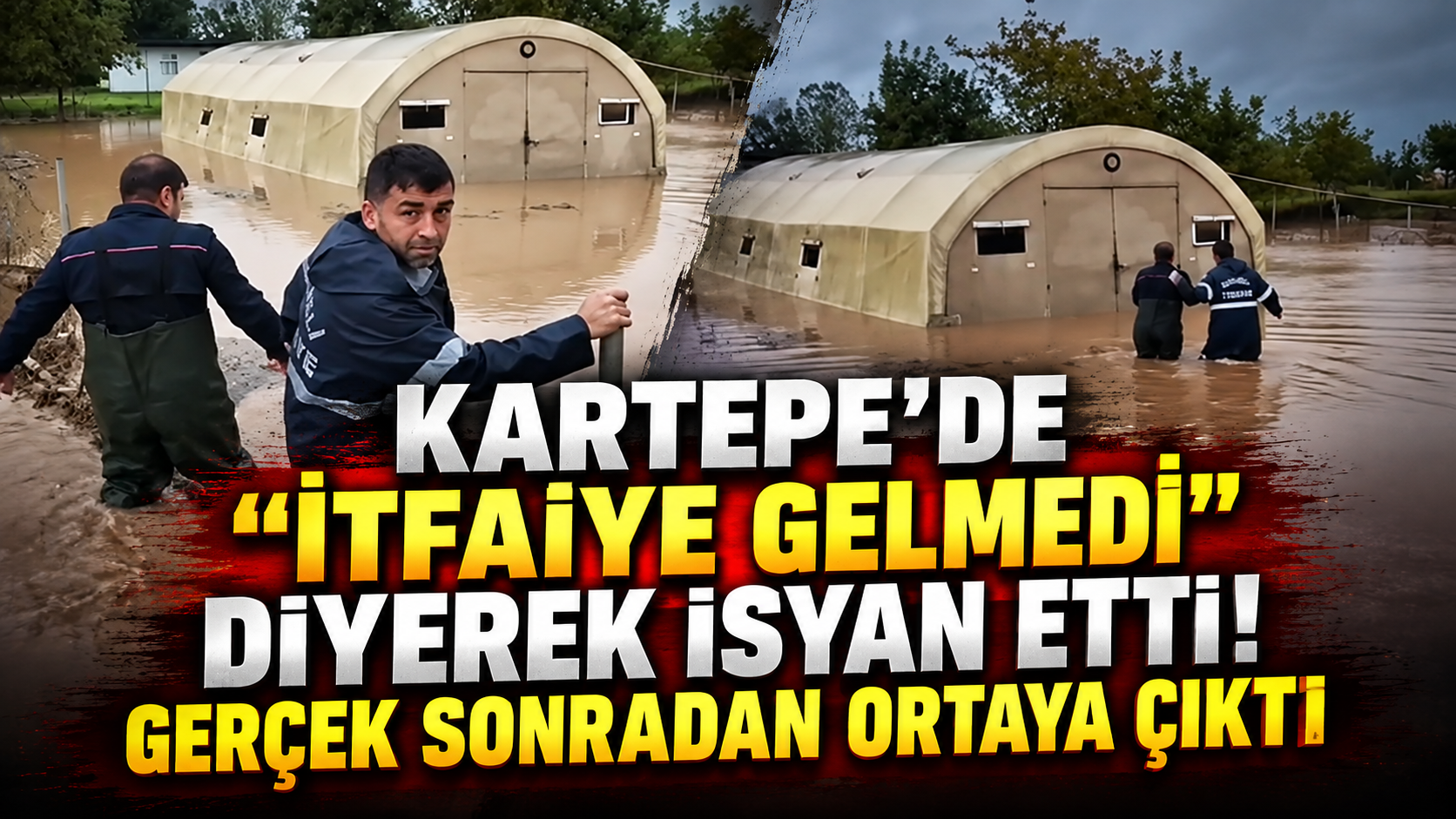 Kartepe'de "İtfaiye gelmedi" diyerek isyan etti! Gerçek sonradan ortaya çıktı