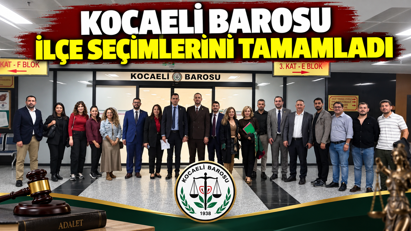 Kocaeli Barosu İlçe Seçimlerini Tamamladı: Gebze, Gölcük, Körfez, Karamürsel ve Kandıra'da Yeni Dönem