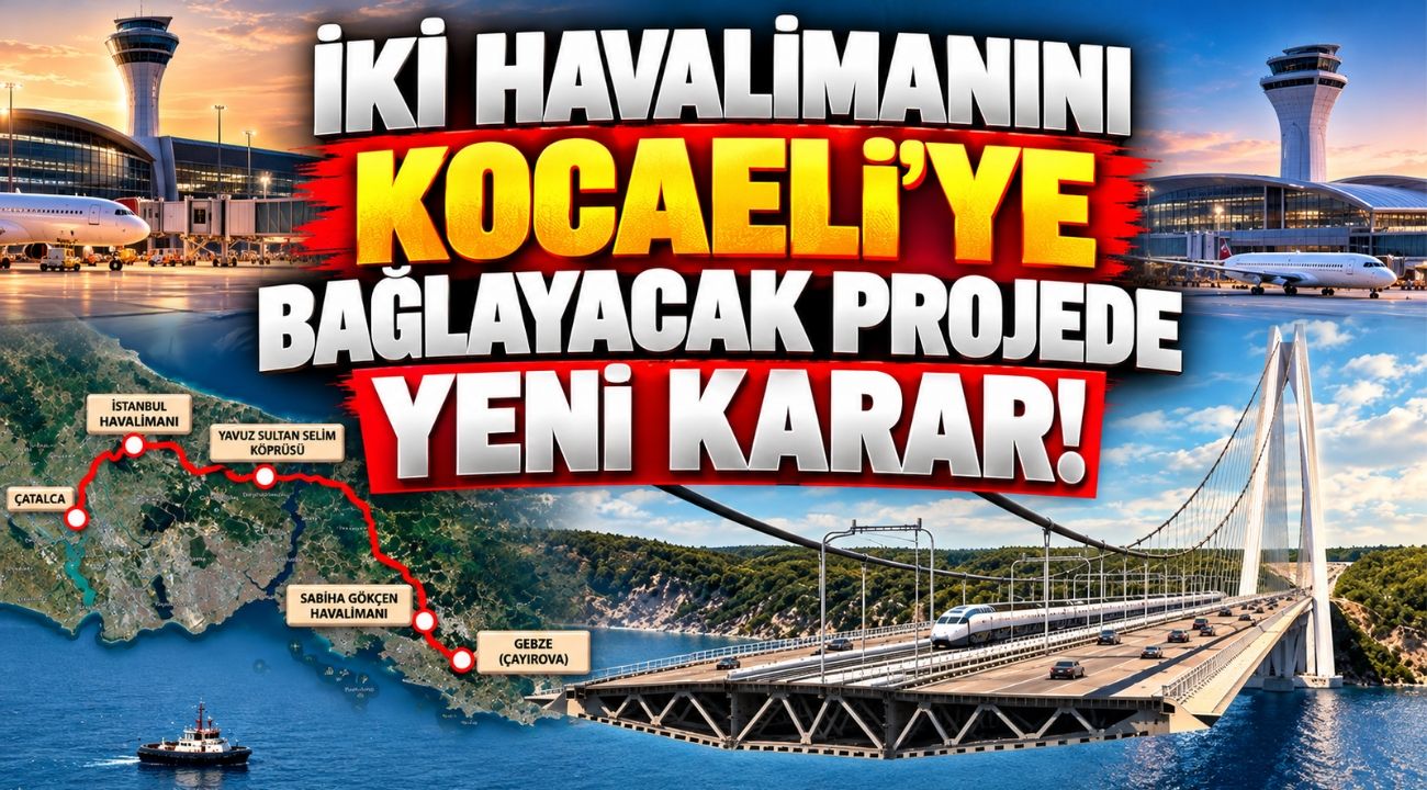 İki Havalimanını Kocaeli’ye Bağlayacak Projede Yeni Karar