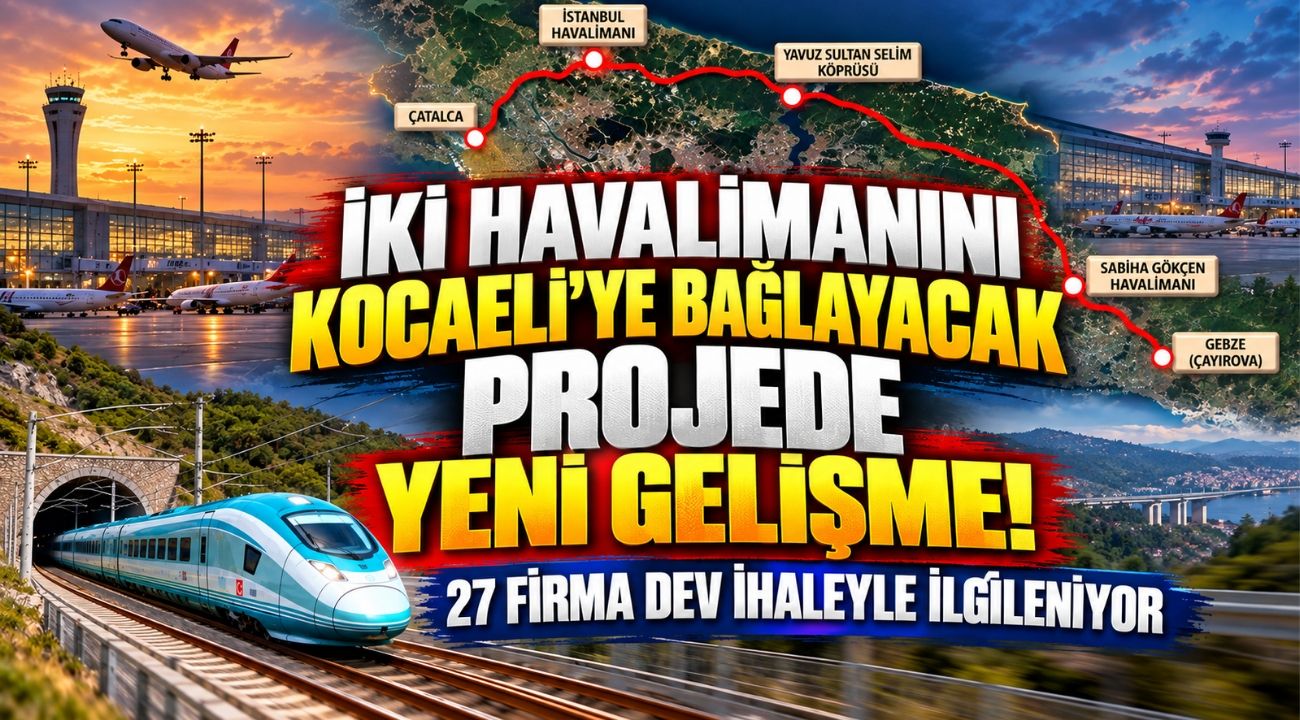 İki Havalimanını Kocaeli’ye Bağlayacak Projede Yeni Gelişme! 27 Firma Dev İhaleyle İlgileniyor