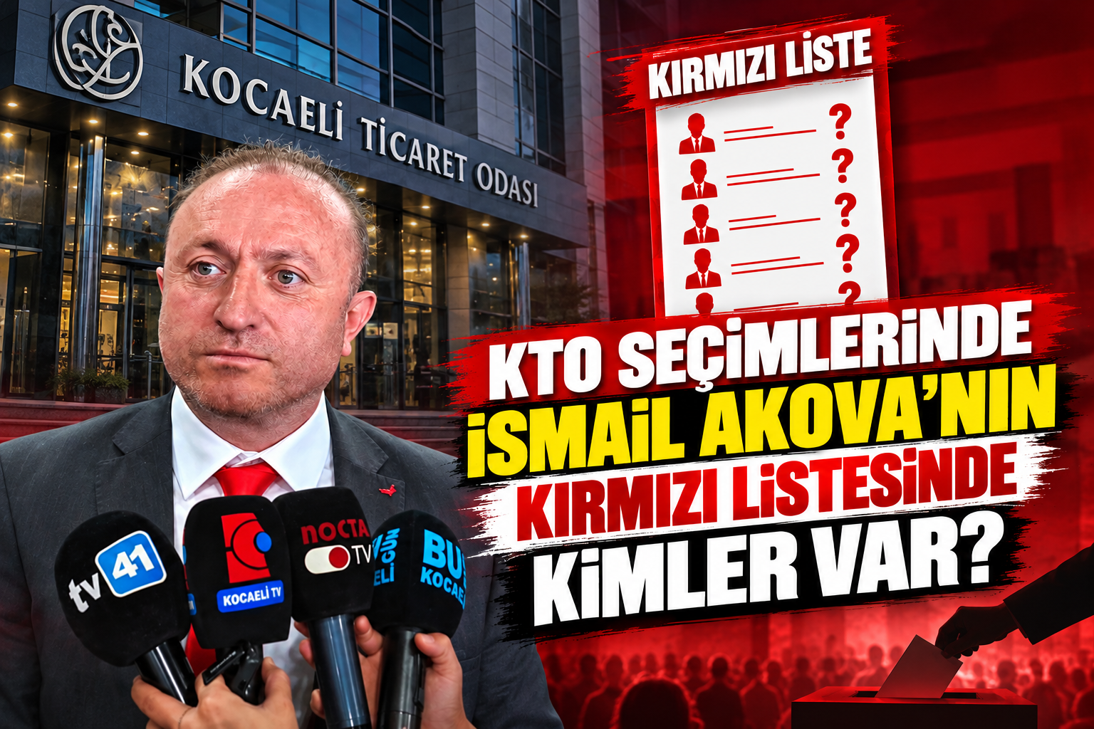 Körfez Ticaret Odası seçimlerinde İsmail Akova’nın kırmızı listesinde kimler var?