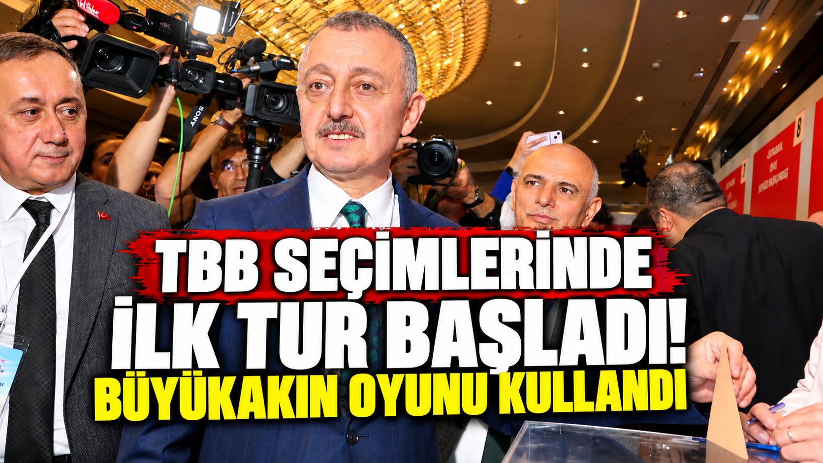 TBB Seçimlerinde İlk Tur Başladı! Büyükakın Oyunu Kullandı