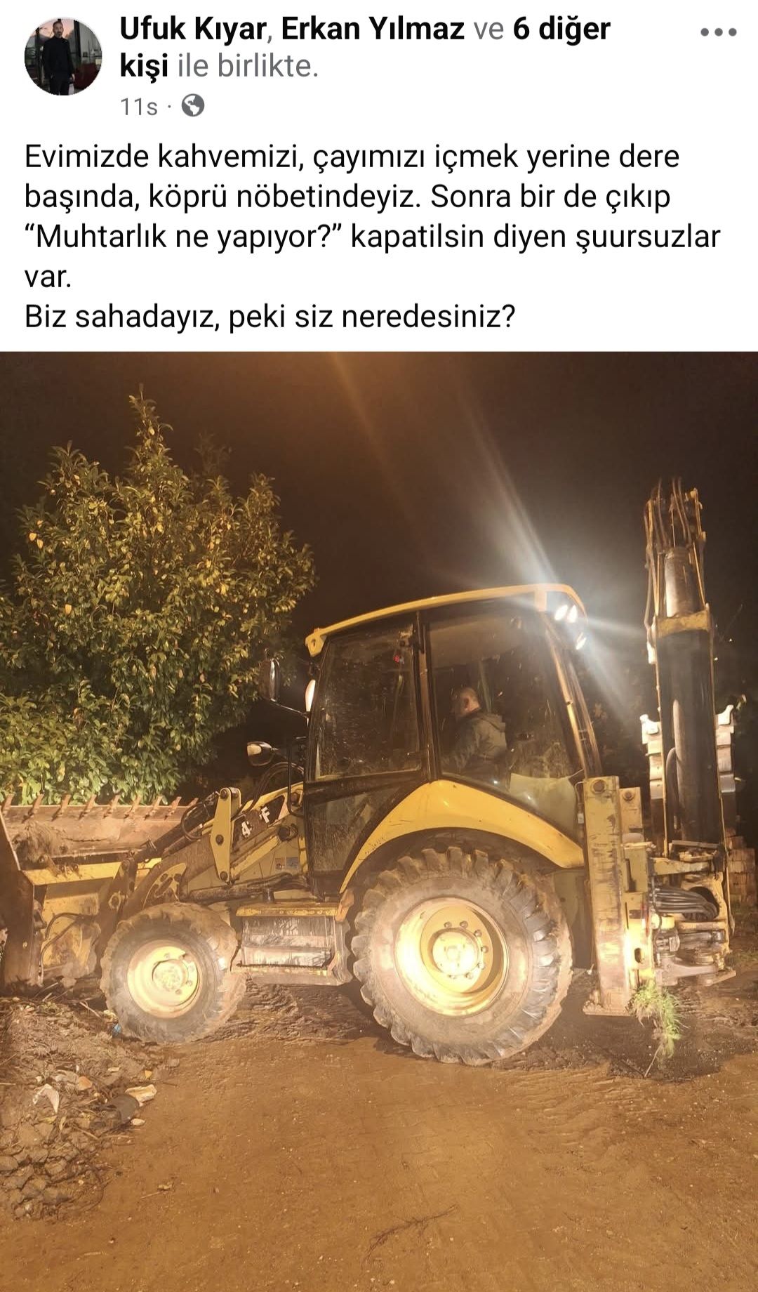Kartepe’de muhtar gece dere başında nöbet tuttu: “Nusretiye’nin sesi duyulsun”-10