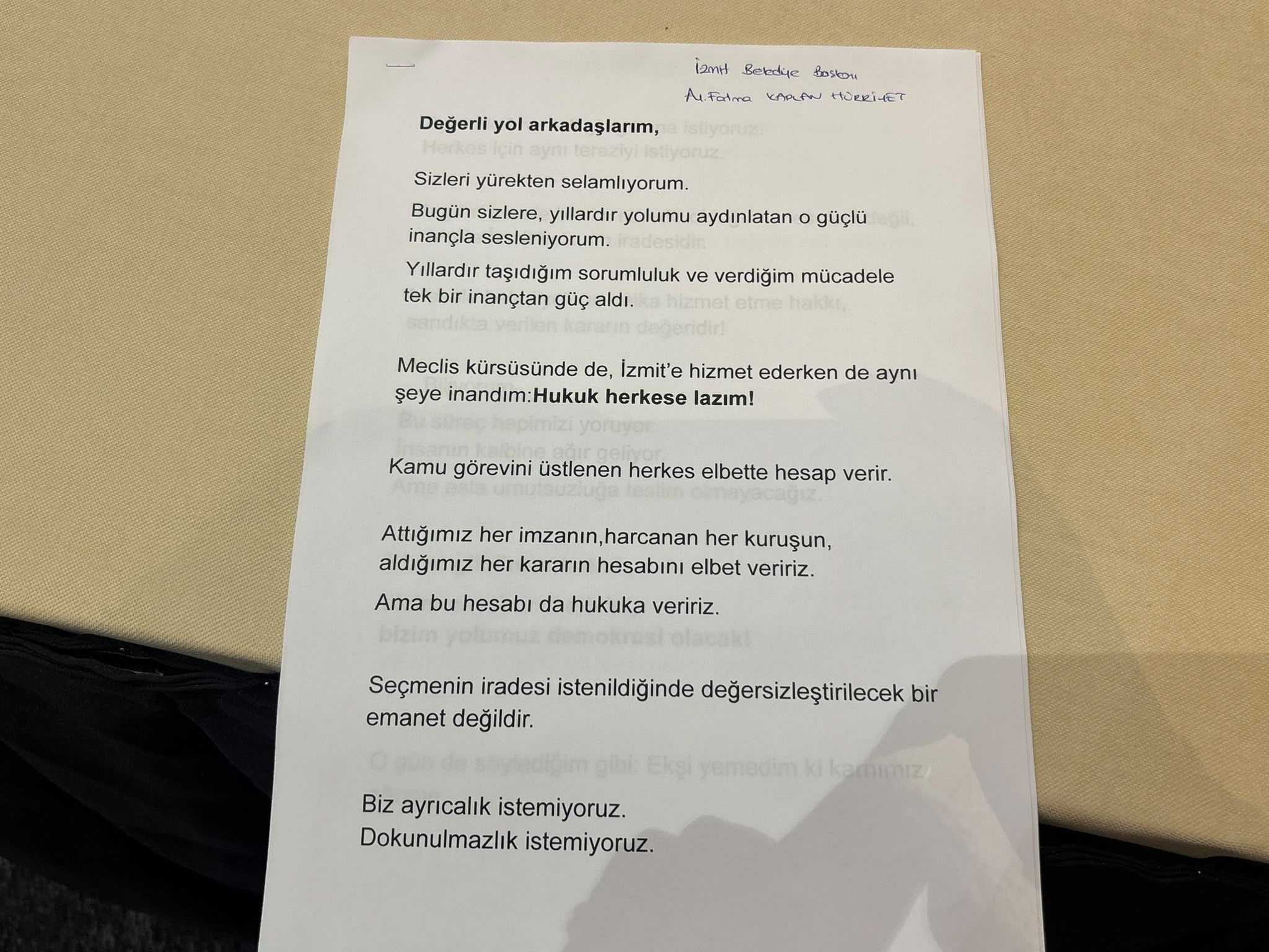 Yeni Parti Kocaeli Ön Seçiminde Tarihi Anlar: Tutuklu Başkanlardan Mektup, Özgür Özel’den İktidar Mesajı!-2