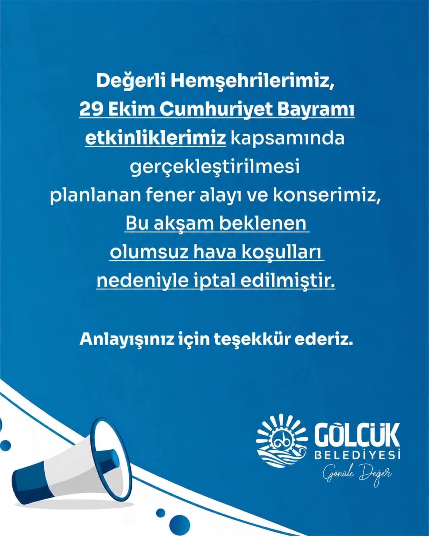 gölcük fener alayı iptali